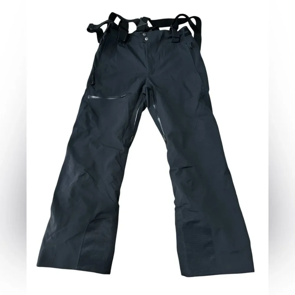 Spyder Taos Shell Pants Men’s Large Black Waterproof Ski Snowboard Bib Pants